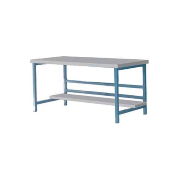 Built Rite Br Stationary 72" X 36" Plastic Laminate Square Edge Workbench - Blue DSB3663165-BL - main